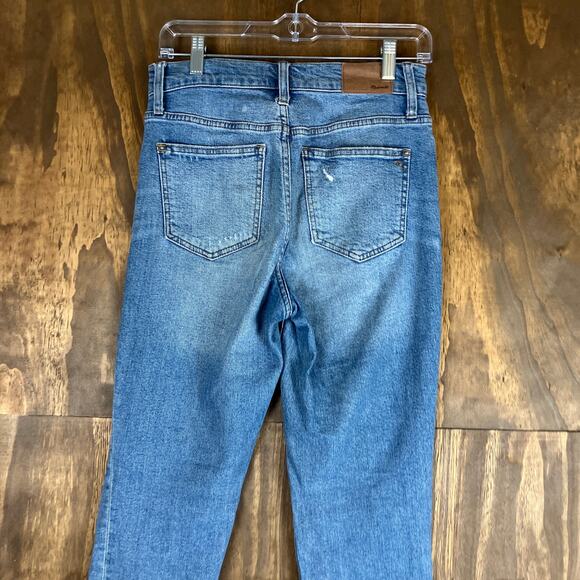 Madewell Womens Jeans Blue Denim High Rise Perfect Vintage Distressed Stretch 25 - Picture 11 of 12